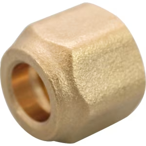 Kit 30 Porcas Forjadas SAE 3/8 Latão Alta Resistência para Tubo de Cobre Ar Condicionado